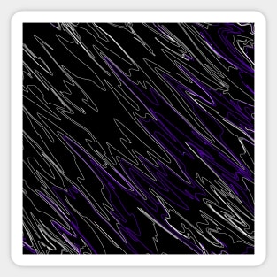 Marbled Black Purple Sticker